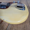Fender P Bass Fretless Olympic White Wildly Flamed Neck 1971 Vintage Precision Bass