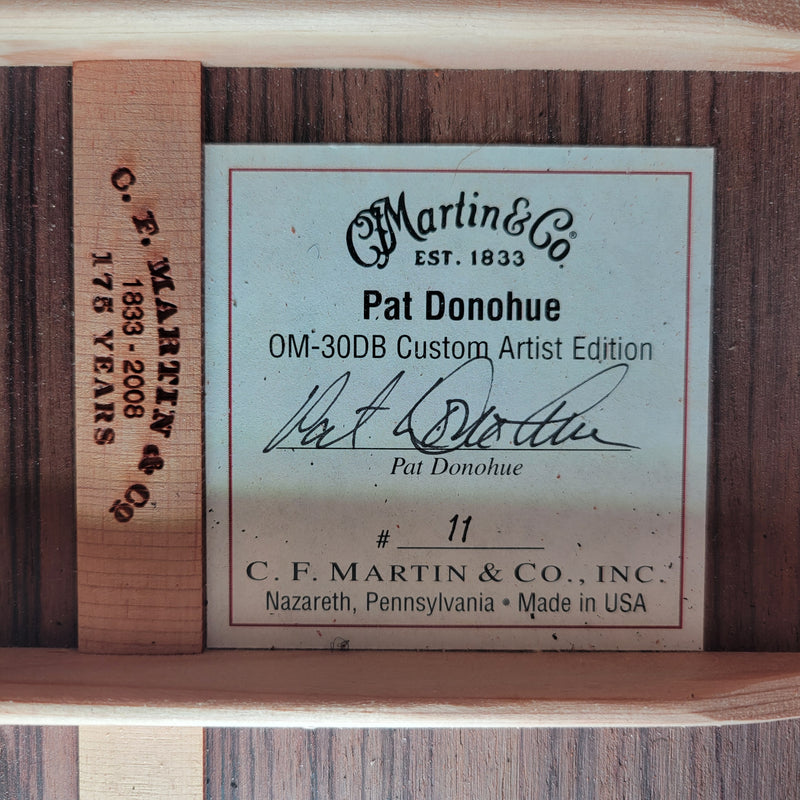ON HOLD - Martin OM-30DB Pat Donohue Signature 2008 Orchestra Model Acoustic Guitar #11