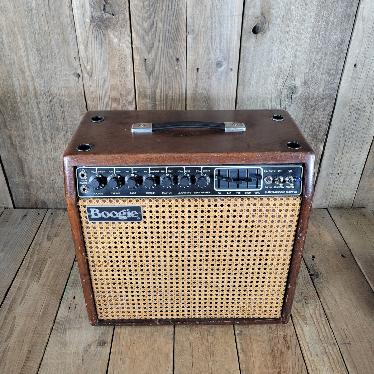 Mesa Boogie 1989 Mark III Blue Stripe DG – Imbuya Hardwood Cabinet Tube Amp