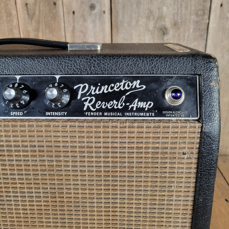 Fender 1965 Princeton Reverb Black Panel – Nickel-Plated Chassis, Vintage Handwired Tube Amp