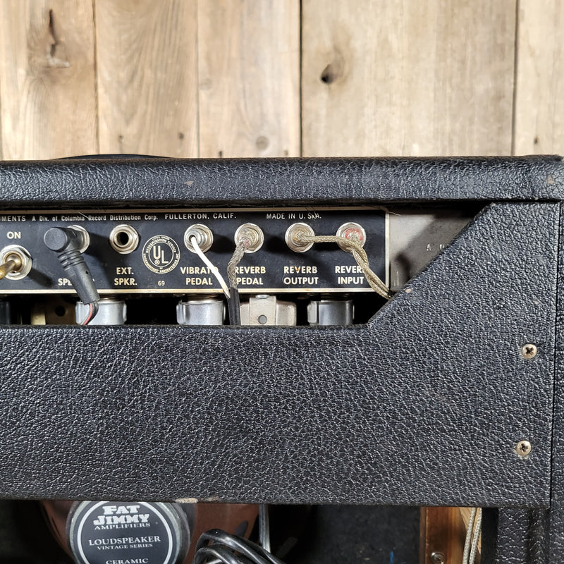 Fender 1965 Princeton Reverb Black Panel – Nickel-Plated Chassis, Vintage Handwired Tube Amp