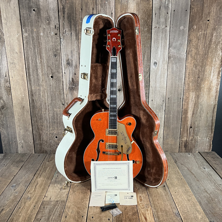 Gretsch G6120W Nashville "Western" With Optional Cowboy Case 1994 Orange Stain