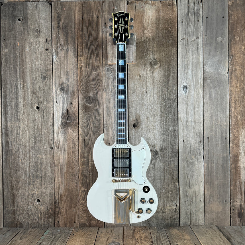 Gibson Les Paul Custom SG 1962 Historic Makeovers Refin in 2023 Polaris White- ON THE WAY TO THE NASHVILLE GUITAR SHOW