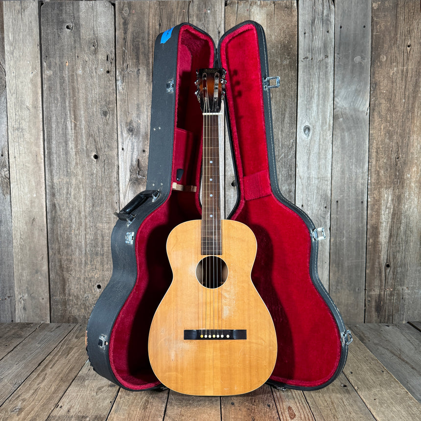 Harmony Harmolin acoustic with K&K pickup system 7 string 1960s Natural