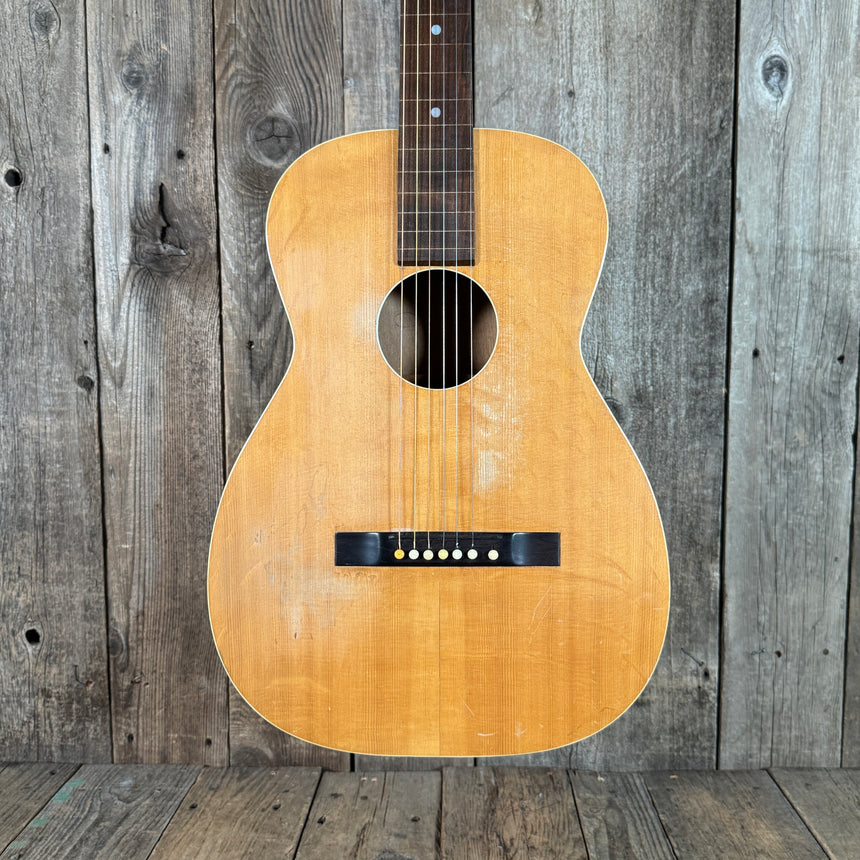 Harmony Harmolin acoustic with K&K pickup system 7 string 1960s Natural