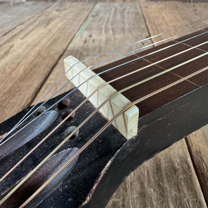 Harmony Harmolin acoustic with K&K pickup system 7 string 1960s Natural