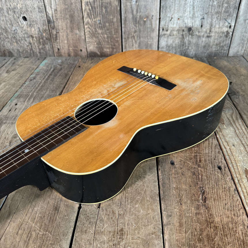 Harmony Harmolin acoustic with K&K pickup system 7 string 1960s Natural