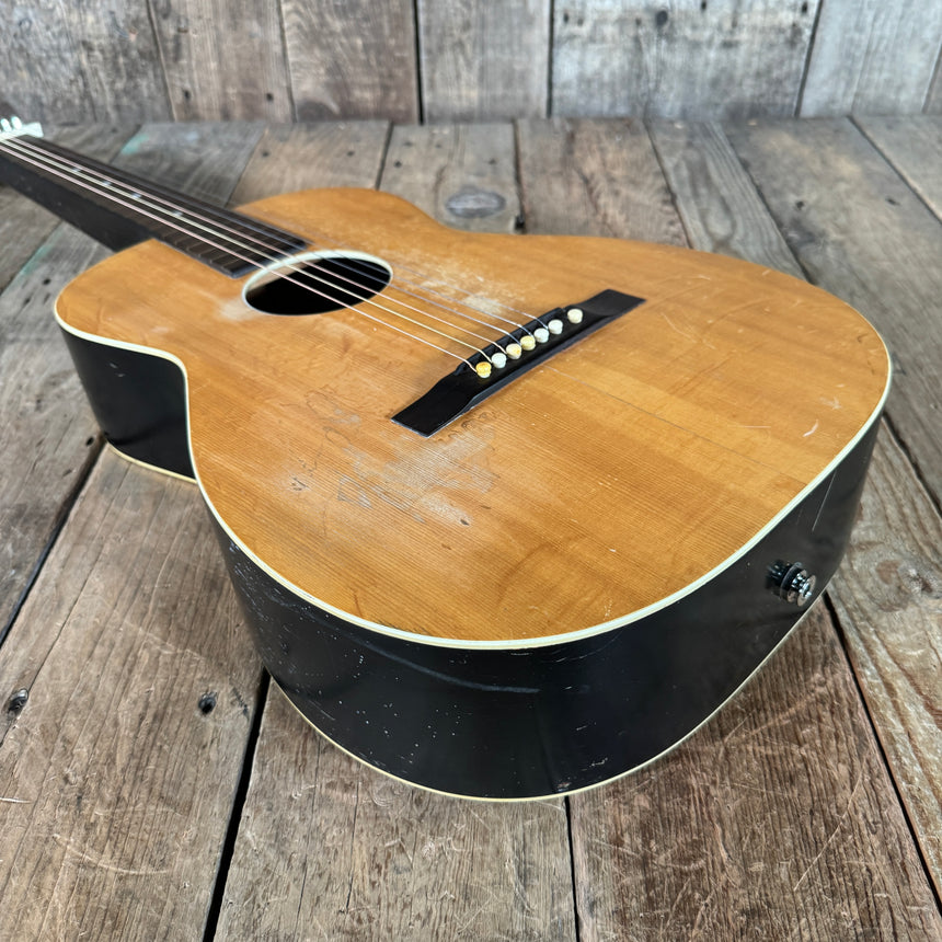 Harmony Harmolin acoustic with K&K pickup system 7 string 1960s Natural