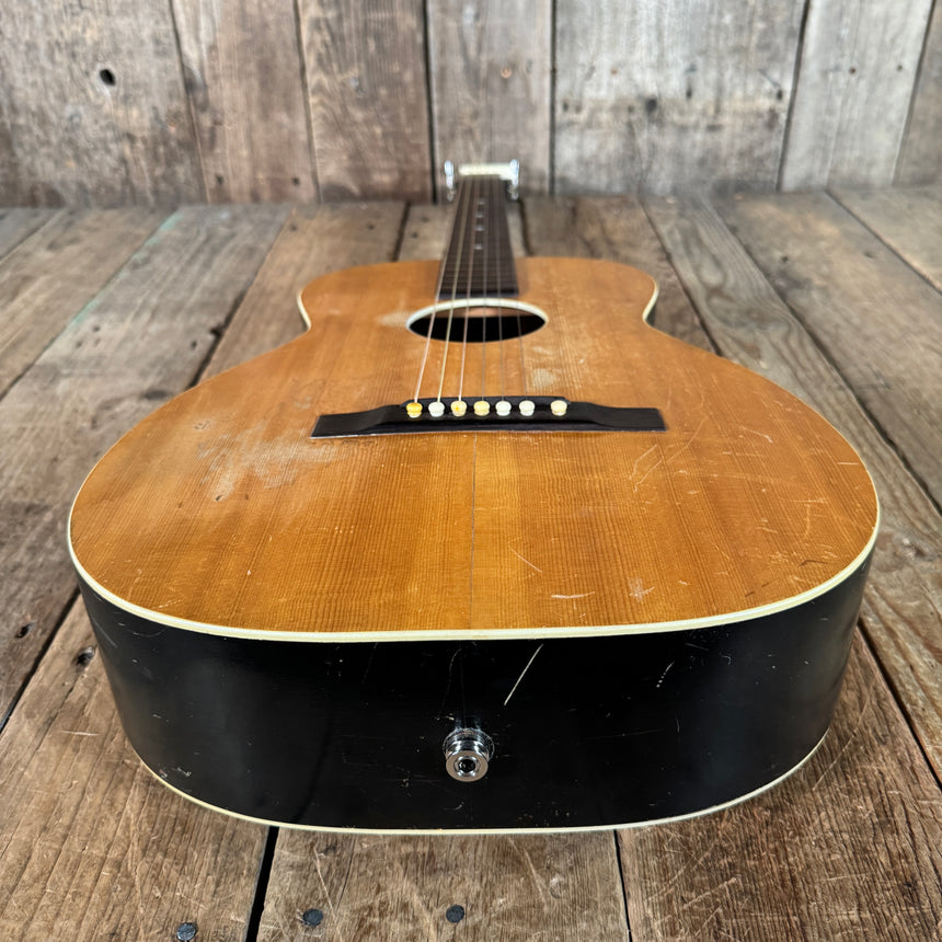 Harmony Harmolin acoustic with K&K pickup system 7 string 1960s Natural