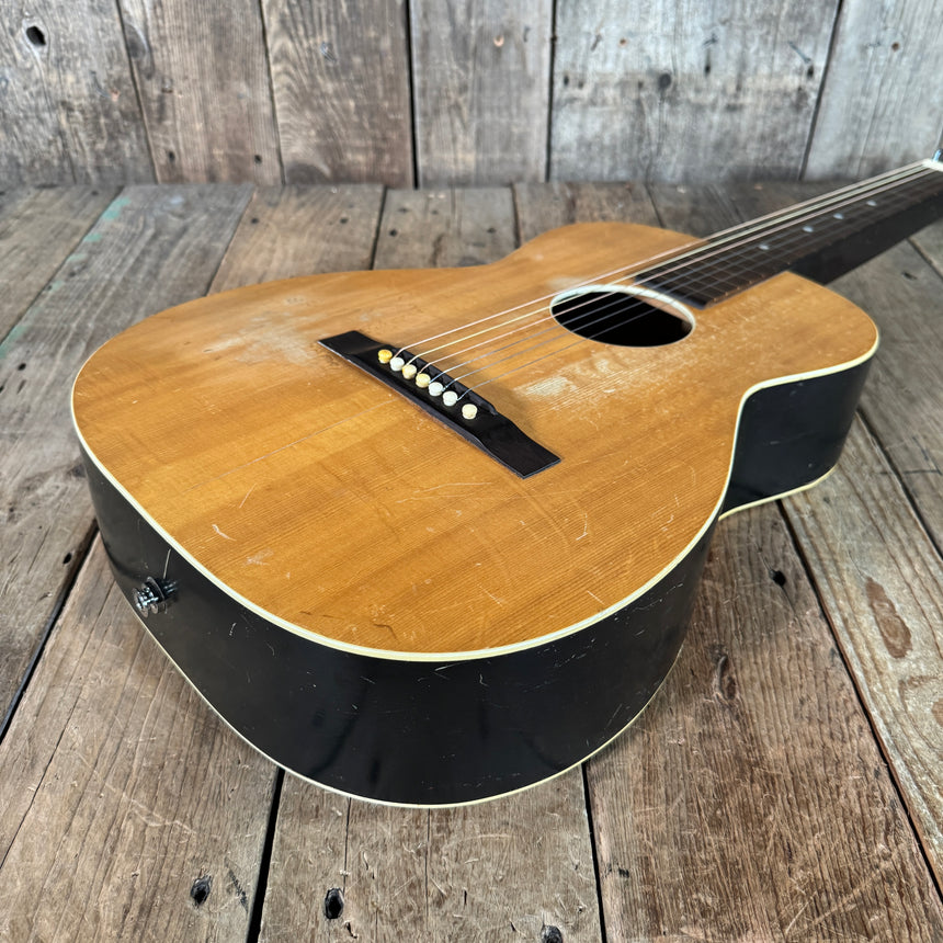 Harmony Harmolin acoustic with K&K pickup system 7 string 1960s Natural