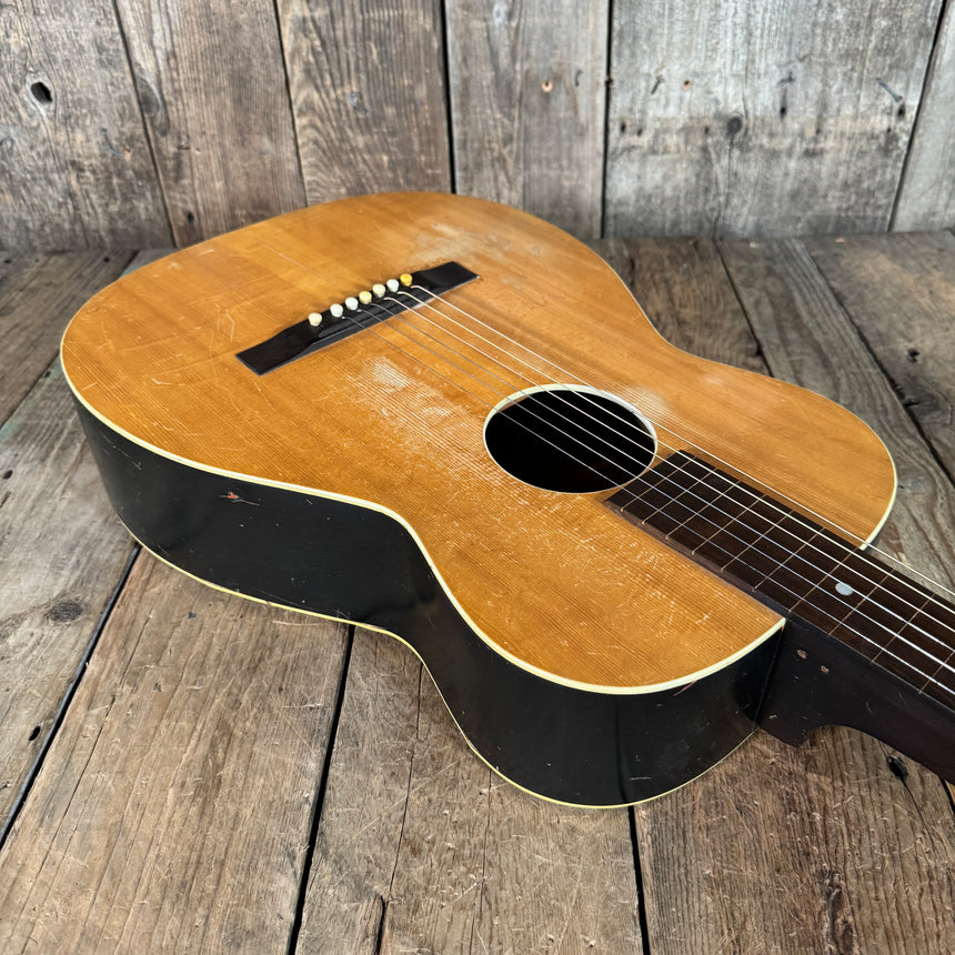 Harmony Harmolin acoustic with K&K pickup system 7 string 1960s Natural