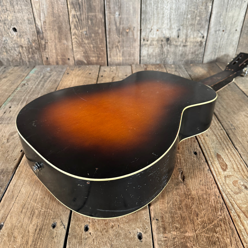 Harmony Harmolin acoustic with K&K pickup system 7 string 1960s Natural