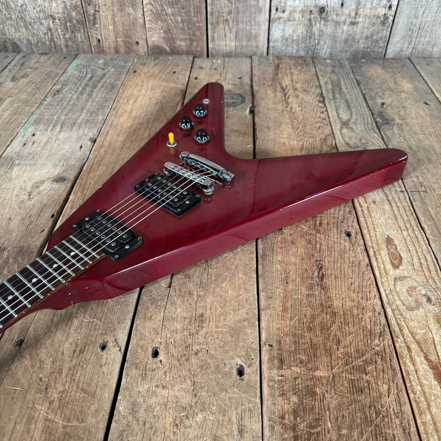 Gibson Flying V Pink Burst 1984 Dirty Fingers pickups