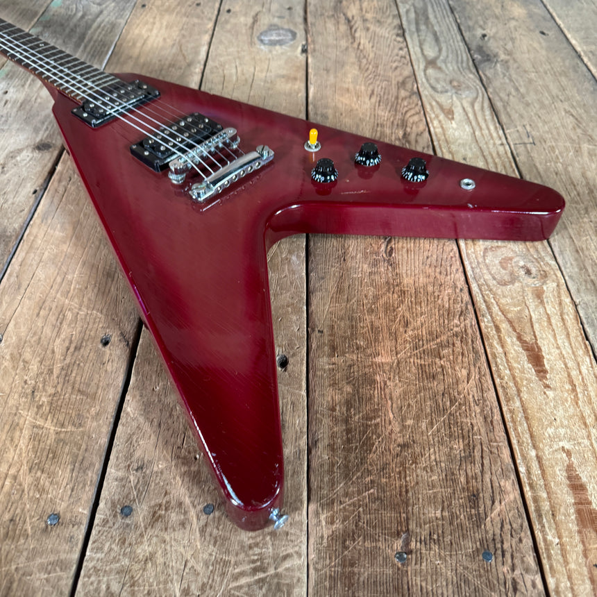 Gibson Flying V Pink Burst 1984 Dirty Fingers pickups