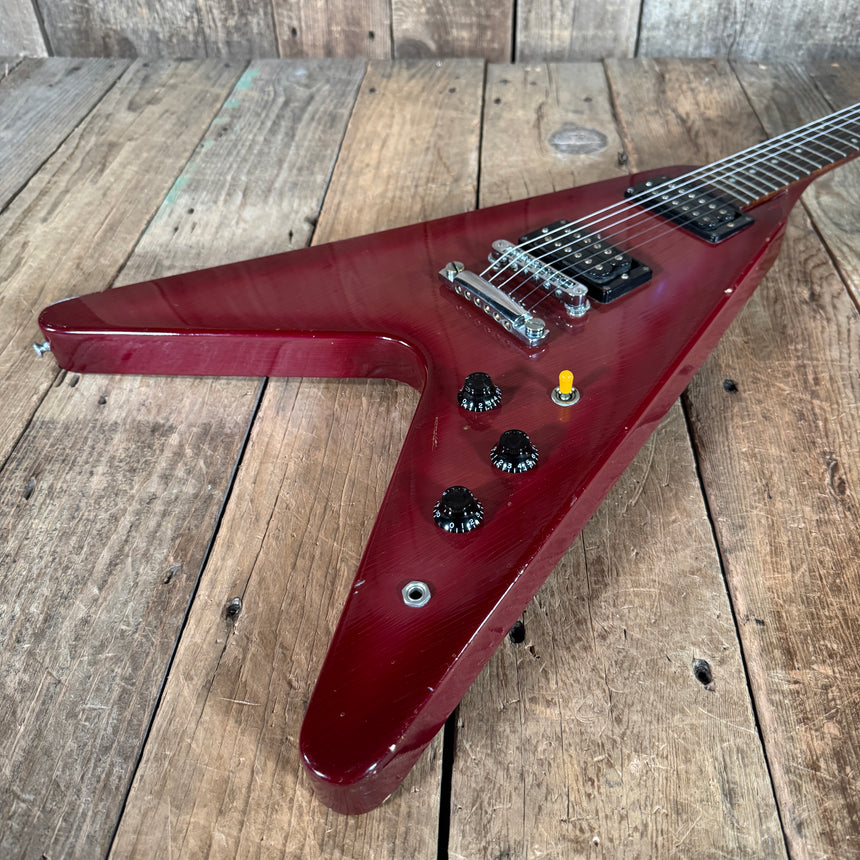 Gibson Flying V Pink Burst 1984 Dirty Fingers pickups