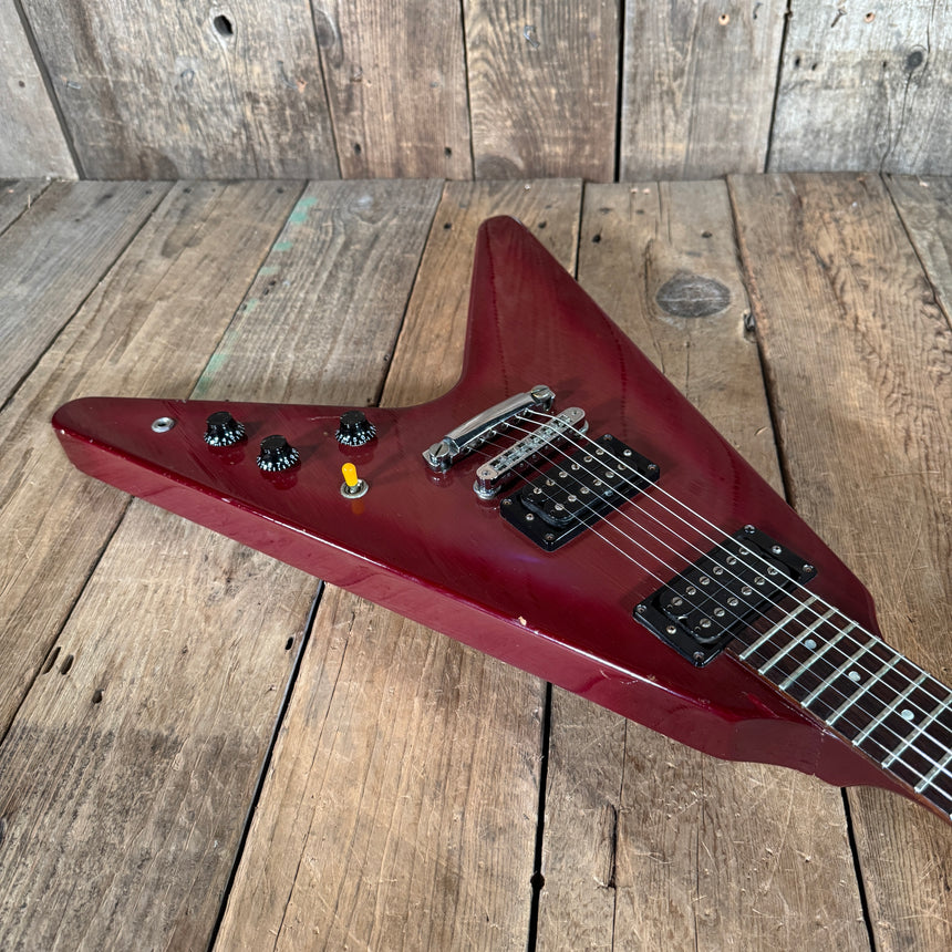 Gibson Flying V Pink Burst 1984 Dirty Fingers pickups