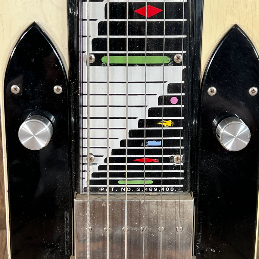 SOLD - National Dynamic Six String Lap Steel 1952 Black and White