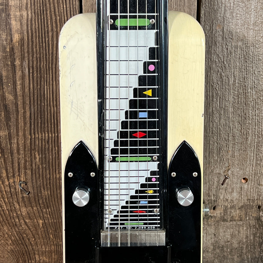 SOLD - National Dynamic Six String Lap Steel 1952 Black and White