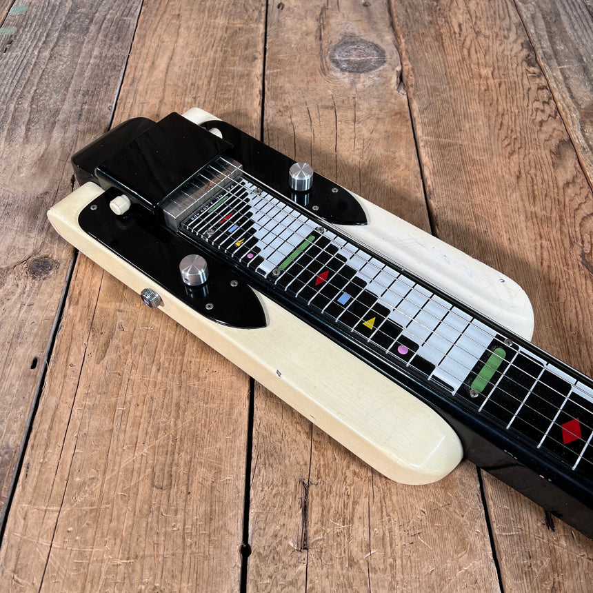 SOLD - National Dynamic Six String Lap Steel 1952 Black and White