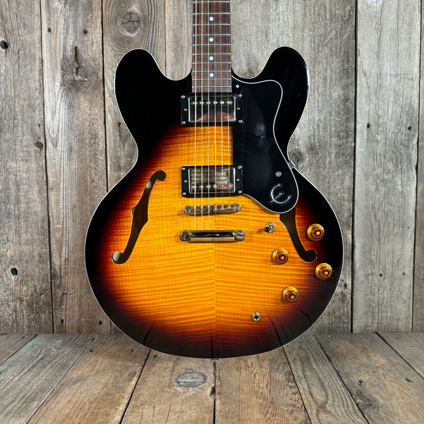 Epiphone Dot Deluxe VS Flamed ES-335 Custom Shop Limited Edition 2010 Vintage Sunburst