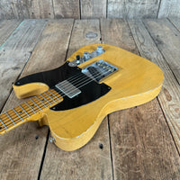SOLD - Nacho Blackguard V Neck Stock Neck Humbucker 2020 Butterscotch Blonde