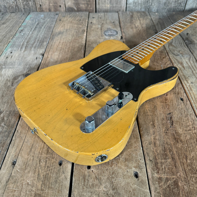 SOLD - Nacho Blackguard V Neck Stock Neck Humbucker 2020 Butterscotch Blonde