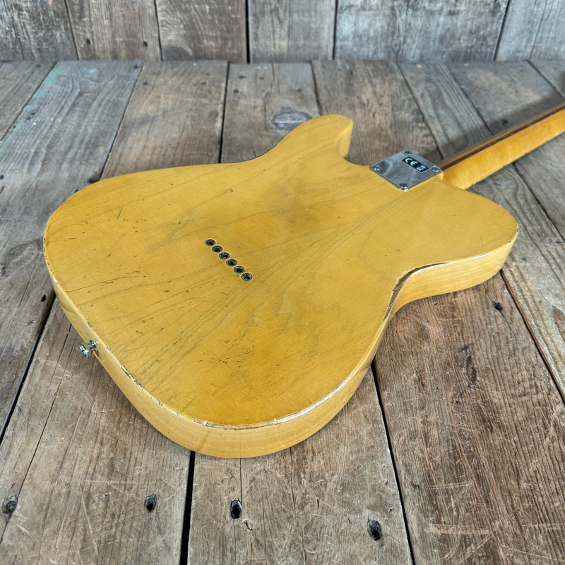 SOLD - Nacho Blackguard V Neck Stock Neck Humbucker 2020 Butterscotch Blonde