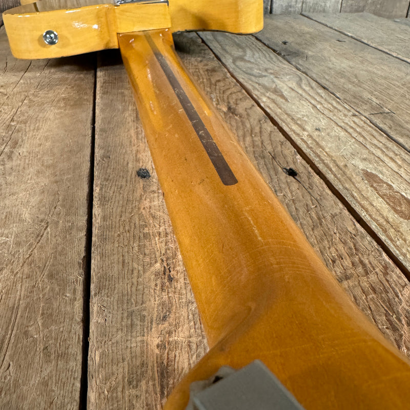 SOLD - Nacho Blackguard V Neck Stock Neck Humbucker 2020 Butterscotch Blonde