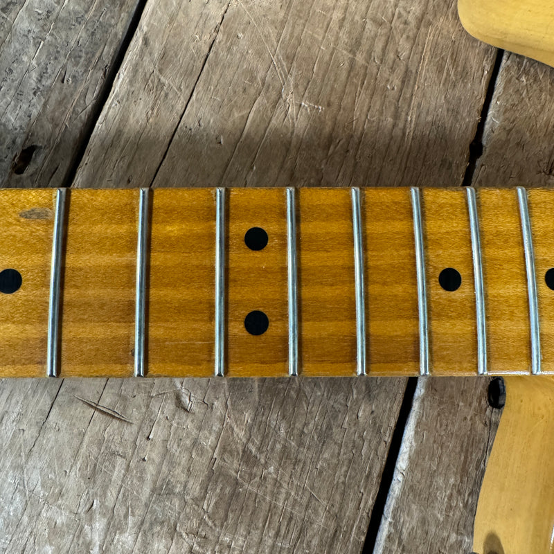 SOLD - Nacho Blackguard V Neck Stock Neck Humbucker 2020 Butterscotch Blonde