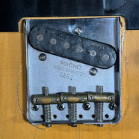 SOLD - Nacho Blackguard V Neck Stock Neck Humbucker 2020 Butterscotch Blonde