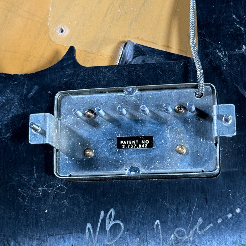 SOLD - Nacho Blackguard V Neck Stock Neck Humbucker 2020 Butterscotch Blonde