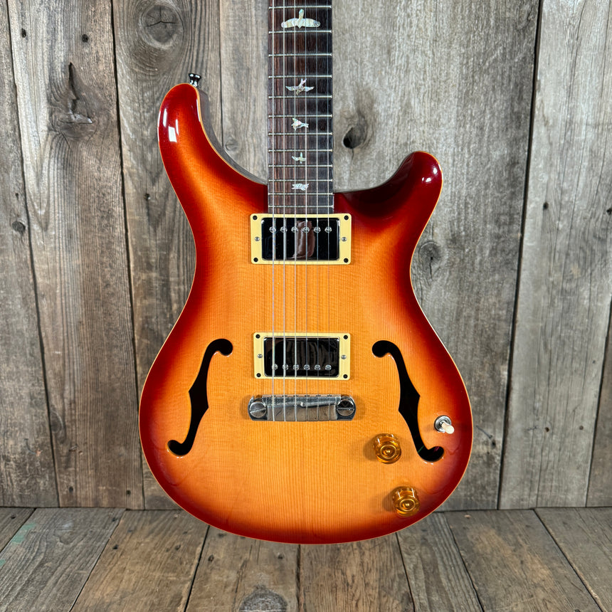 PRS McCarty Hollowbody 20th Anniversary Solid Spruce Top 2005 Cherry Sunburst