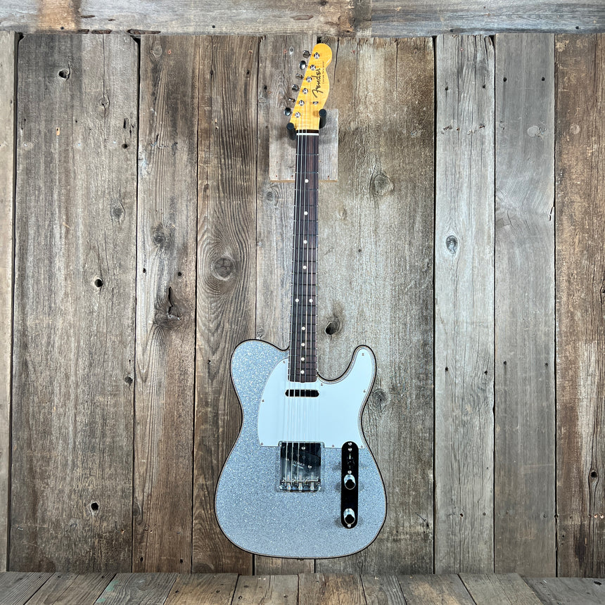 Sold - Fender Custom Telecaster 2021 Silver Sparkle *Josefina hand wounds