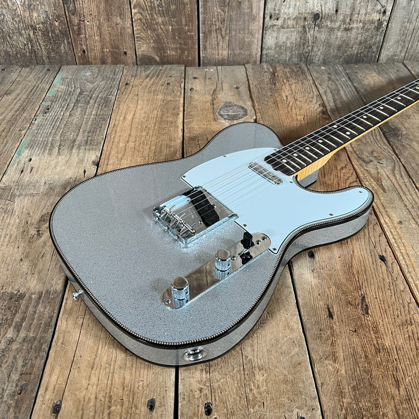 Sold - Fender Custom Telecaster 2021 Silver Sparkle *Josefina hand wounds