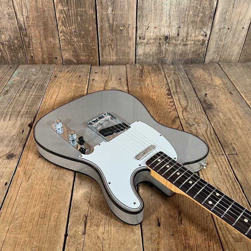 Sold - Fender Custom Telecaster 2021 Silver Sparkle *Josefina hand wounds