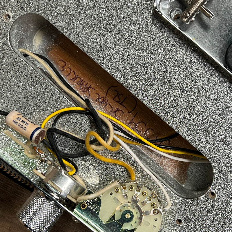 Sold - Fender Custom Telecaster 2021 Silver Sparkle *Josefina hand wounds