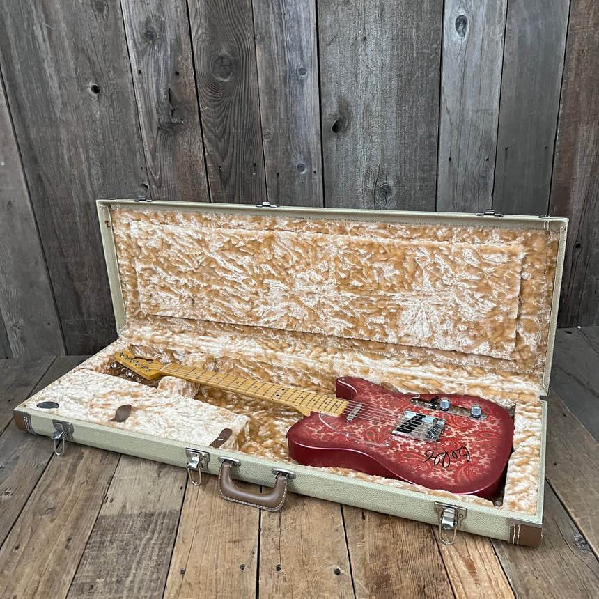 SOLD - Crook Custom Guitars Paisley Tele 2000s One Off Custom Telecaster