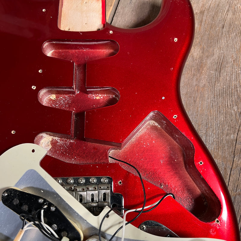 SOLD - Fender Stratocaster ST-62-55 '62 Reissue E series Made in Japan 1985 Candy Apple