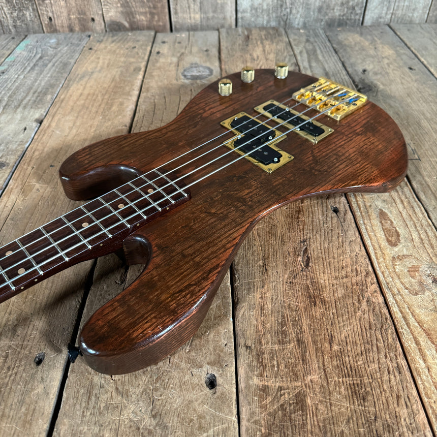 Unbranded PJ Bass Partscaster Schecter? 1981 Walnut