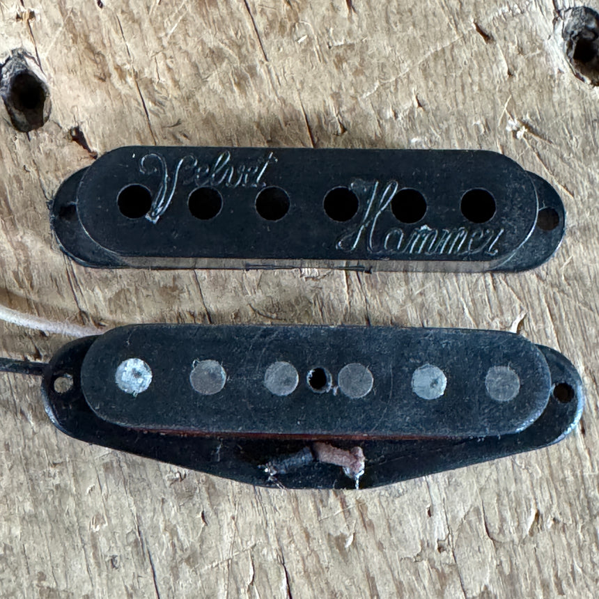 Red Rhodes Velvet Hammer Stratocaster Pickup with Cover