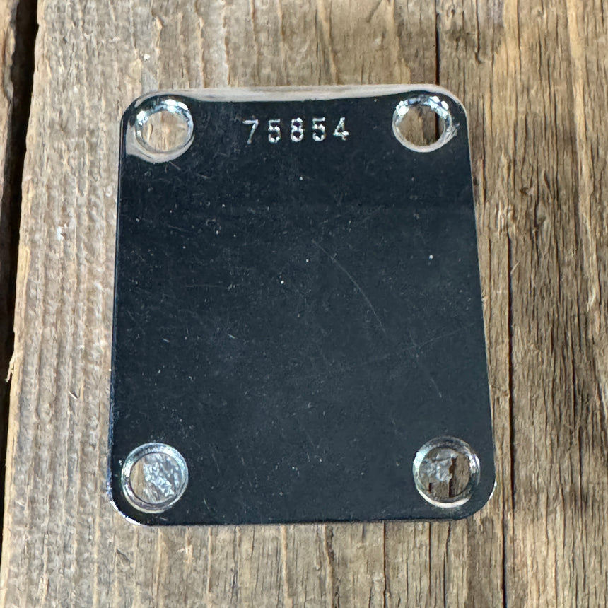 Fender Neck Plate 1962 serial number marked REPRO