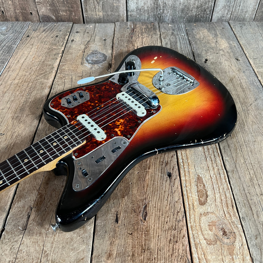 SOLD - Fender Jaguar Factory Refin or Restore 1963 body date L Plate 1964 Sunburst