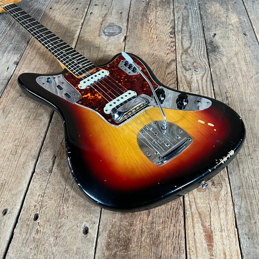 SOLD - Fender Jaguar Factory Refin or Restore 1963 body date L Plate 1964 Sunburst