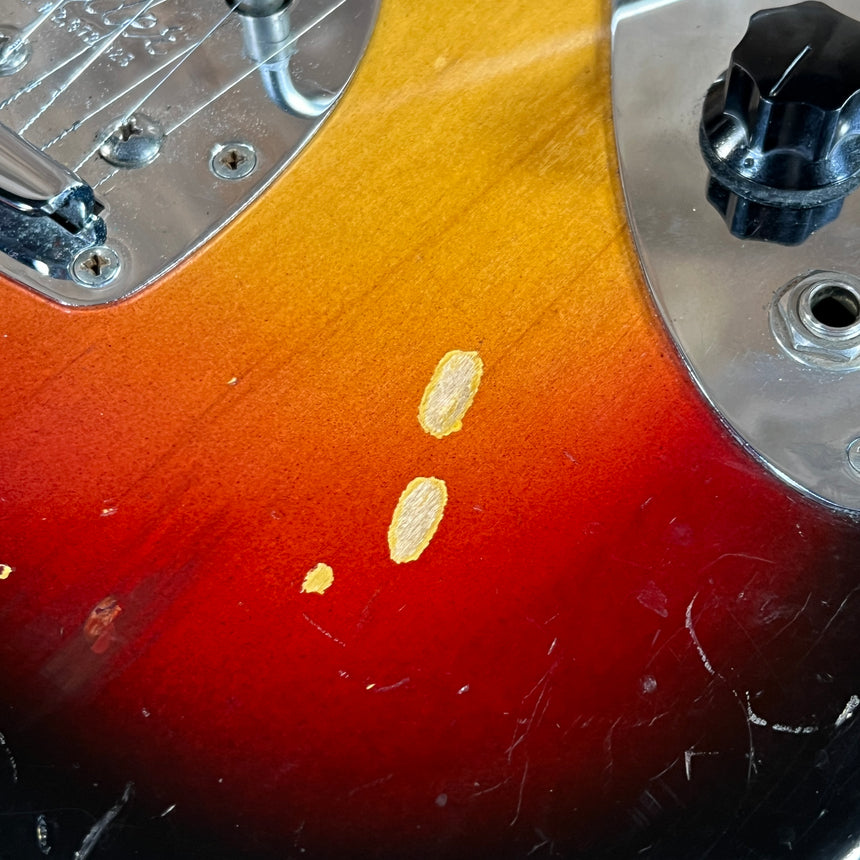 SOLD - Fender Jaguar Factory Refin or Restore 1963 body date L Plate 1964 Sunburst