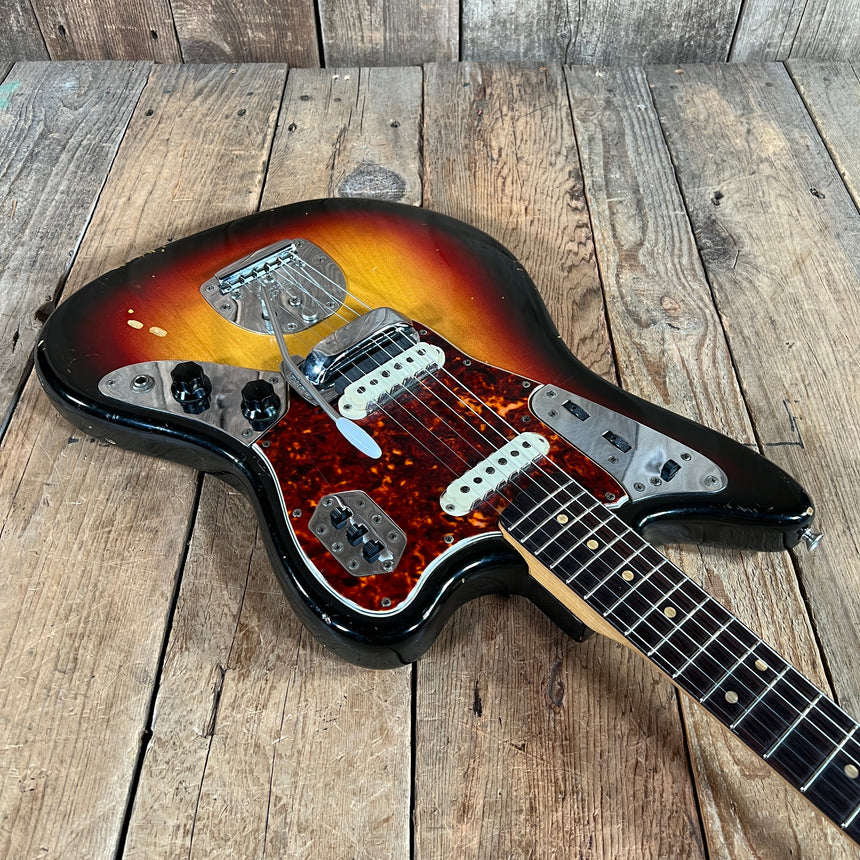 SOLD - Fender Jaguar Factory Refin or Restore 1963 body date L Plate 1964 Sunburst