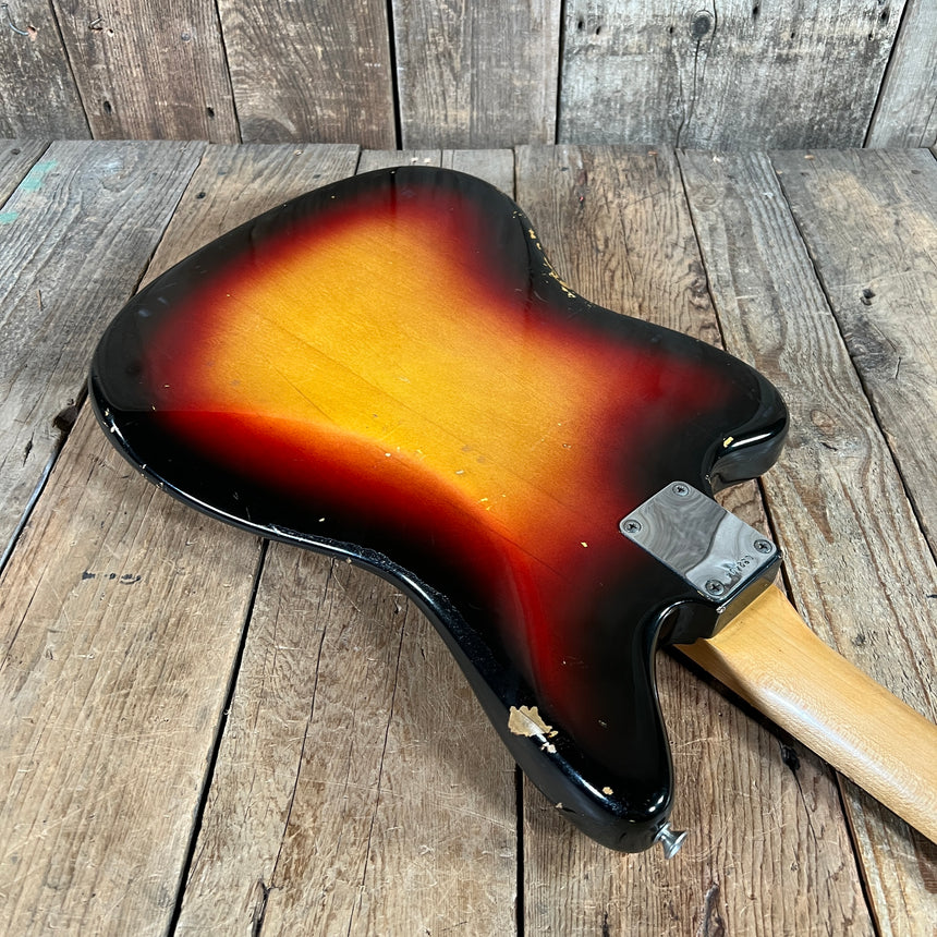 SOLD - Fender Jaguar Factory Refin or Restore 1963 body date L Plate 1964 Sunburst