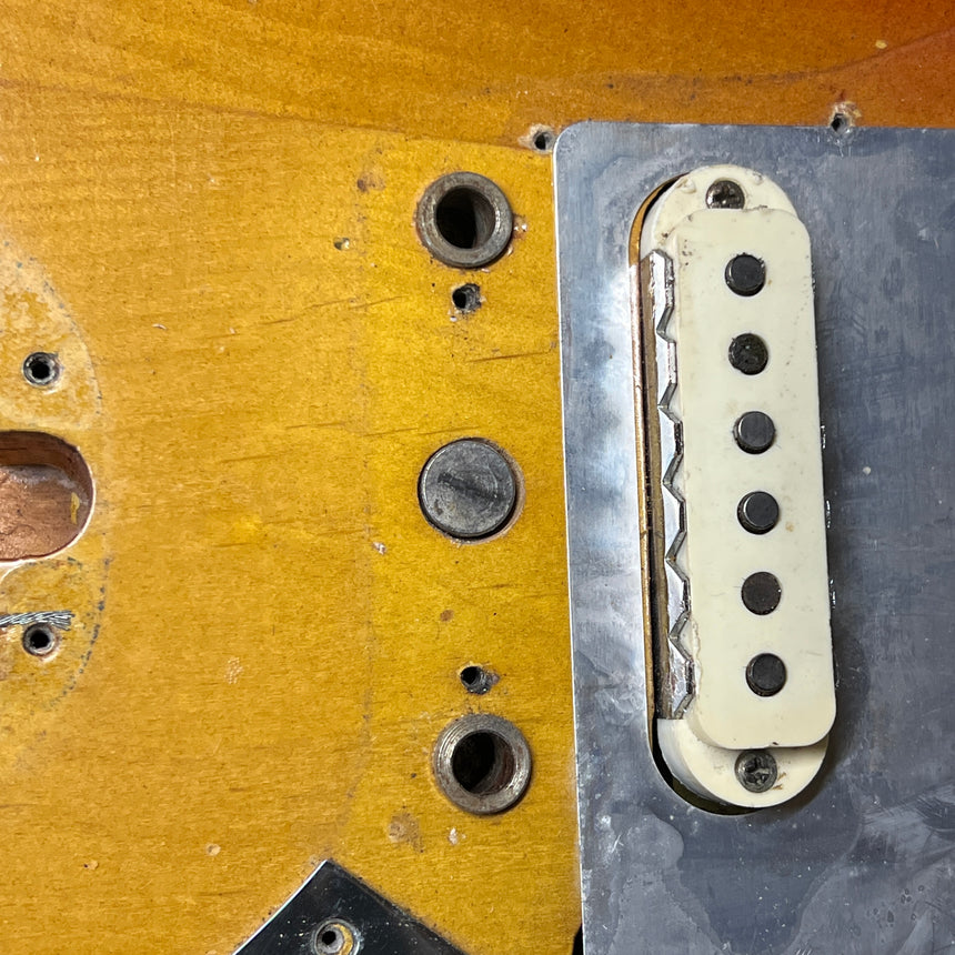 SOLD - Fender Jaguar Factory Refin or Restore 1963 body date L Plate 1964 Sunburst