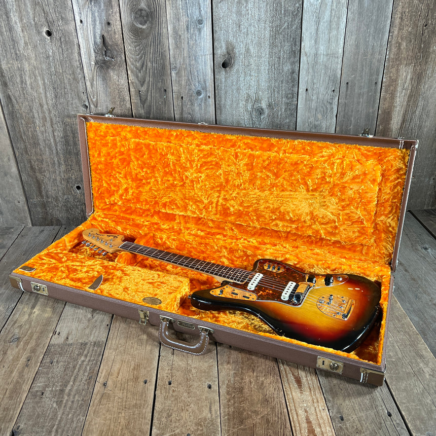 SOLD - Fender Jaguar Factory Refin or Restore 1963 body date L Plate 1964 Sunburst