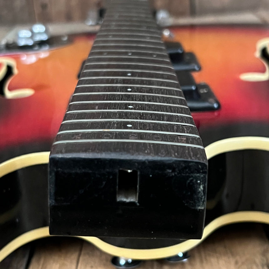 SOLD - Mosrite Celebrity 1966 Cherry Sunburst Newly Refretted