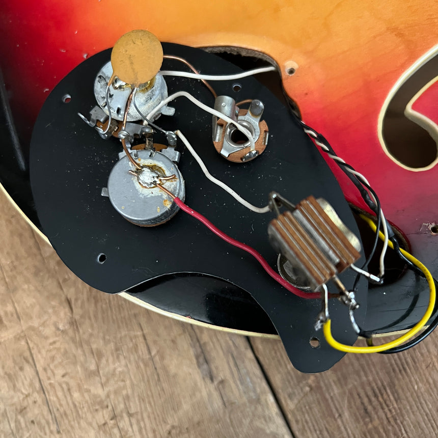 SOLD - Mosrite Celebrity 1966 Cherry Sunburst Newly Refretted